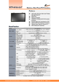 IP66 waterproof and dustproof 12th generation Core-i5 fanless 21.5-inch touch panel PC narrow bezel version 'WTP-9H66-22-F'