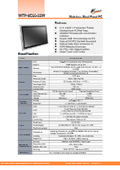 Completely waterproof and dustproof Intel 7th generation Core-i5 high-performance fanless 22-inch touch panel PC 'WTP-9E66-22W' wide temperature version.