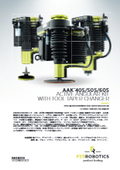 Integration of tool changers and high-speed autonomous correction of pressing force. AAK405, 505, and 605 series support complete automation capable of high-quality finishing.