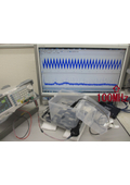 オリジナル超音波発振制御プローブによる、超音波発振システム（25MHz 2ch 200MSa/s）