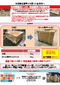 【事例】航空運賃、輸送費の削減（強化段ボール「ナビエース」、強化段ボールパレット「ナビパレット」にて）