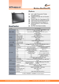 完全防塵防水ファンレス・24型フルHD-第8世代Core-i5版Celeron版タッチパネルPC『WTP-9G66-24』