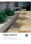 Natural stone-like tile: Fiora Quartz (outdoor floor, indoor and outdoor wall)