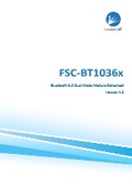 【英語版】FSC-BT1036x Bluetooth5.2 Dual Mode Module Datasheet Ver.1.2