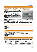 酸素濃度計『MODEL 2001LC/201LC』カタログ