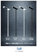 Dedicated pole for lighting | Outdoor lighting poles available in a color lineup to match the landscape.