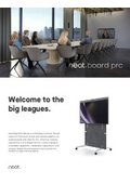 大会議室を簡単にオンライン会議室に！収音能力10mの強力マイク搭載：Neat Board Pro
