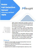 レーダー転倒検知センサー VS373 データシート（英語）