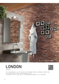 Brick-patterned tile London (for outdoor floors and indoor/outdoor walls)