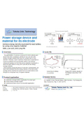 Tohoku University Technology: Power storage device and material for its electrode: T12-175