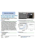 Tohoku Univ. Technology : Room temperature deposition of oxide solid ionic films : T22-111