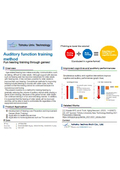 Tohoku Univ. Technology :Auditory function training method : T20-337