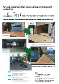 Tosk Resin-hardened Permeable Pavement
