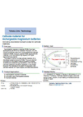 Tohoku Univ. Technology : Cathode material for rechargeable magnesium batteries : T22-266