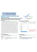 Tohoku Univ. Technology : Method for Determining Sleep Apnea Syndrome (SAS) : T23-008