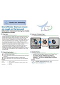Tohoku Univ. Technology : End effector that can move on rough or flat ground: T22-345