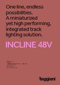 INCLINE 48V LED トラックライト カタログ Reggiani