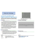 Tohoku Univ. Technology  ：Low-iron-loss amorphous soft magnetic materials for high-frequency：T25-070