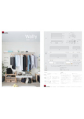 A drying rack that can also serve as storage for small items in your interior. Product catalog for the open closet type multifunctional shelf "Wally."