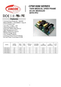 CFM150M Medical AC/DC Switching Power Supply Input 90V-264V Output 12V-48V 150W Embedded Power Supply