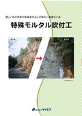 Optimal construction method for slope stability and greening in rugged terrain: special formulation mortar.