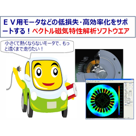 高効率モータ設計に！ベクトル磁気特性解析！