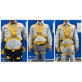 ケイエフ 体型別傾斜面作業用フルハーネス 比較 