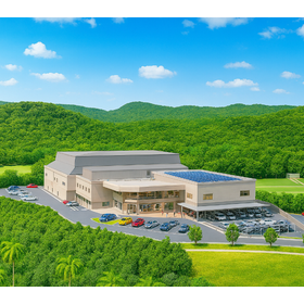 新日向市総合体育館の完成イメージ(出所:宮崎県日向市)