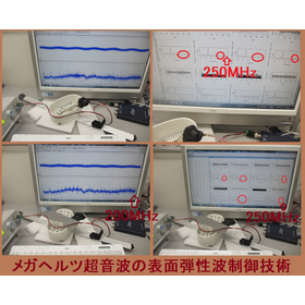 Control of surface elastic waves using ultrasound