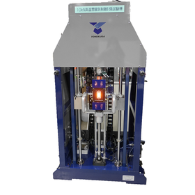 高温下・不活性ガス中で引張試験ができる高温雰囲気引張試験機