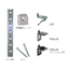 Shelf bracket【SUS304 stainless steel ladder shelf bracket (S) type】