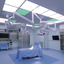 Surgical room construction system "i-OPERIA" with flexible layout changes.