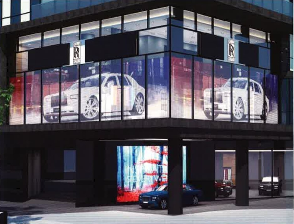 透過型LEDビジョン『Dimpact シースルービジョン』