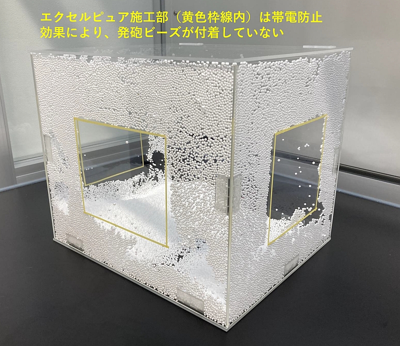 帯電防止コーティング「エクセルピュア」の優れた防汚効果