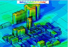 南大井マンション風環境解析
