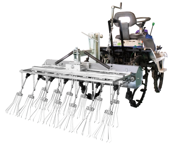 くぼたくさま　専用 乗用型水田株間条間同時除草機『楽とーるRAKUTOOL』 ときわ製作所