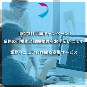 限定3社 半額キャンペーン！ 業務の可視化と課題整理をお手伝い 製品画像