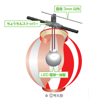 LED電球一体型 提灯コード