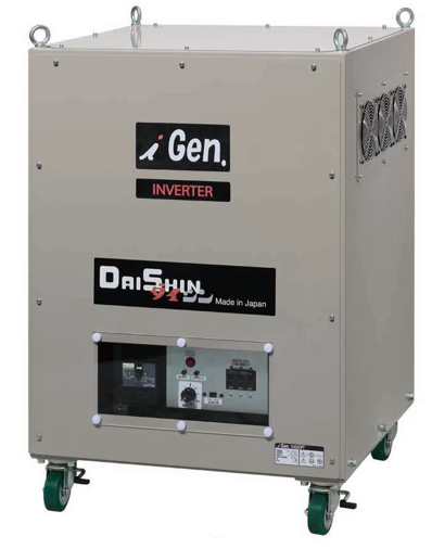 単相→三相変換機 最大出力12kVA/定格出力9.9kVA