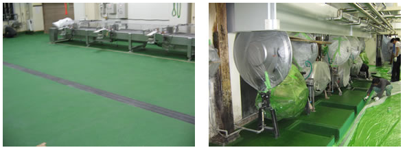 水系硬質ウレタン耐熱・耐熱水塗床材『エコ・フロアー』