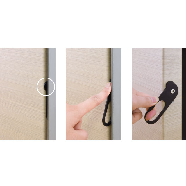 鋼製扉スッキリ】自動ロック戸先ハンドル『L-591』 ジョー・プリンス