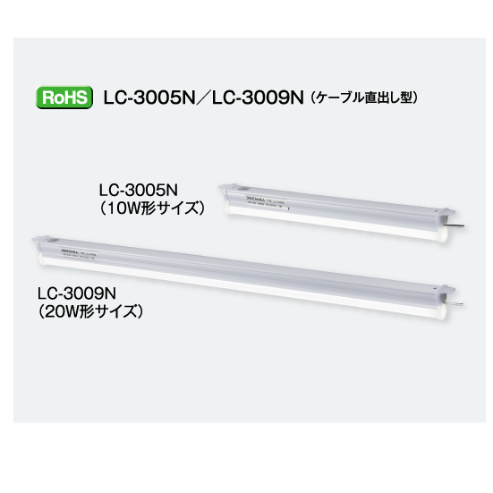 LED照明】盤用LED照明 LC-3005N/LC-3009N 篠原電機 | イプロス