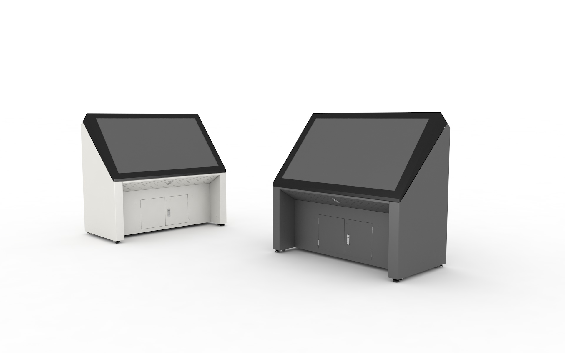 【受注生産】UDタイプ施設案内用大型キオスク　IKN-55T