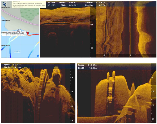 魚群探知機を用いた水中部調査