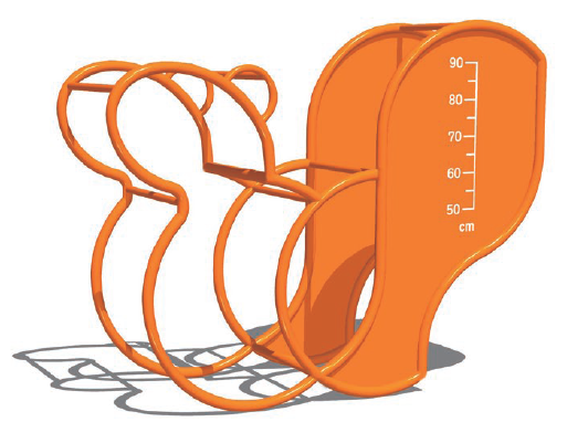 乳幼児用遊具 リス(身長計付き)『PG33-SS002』