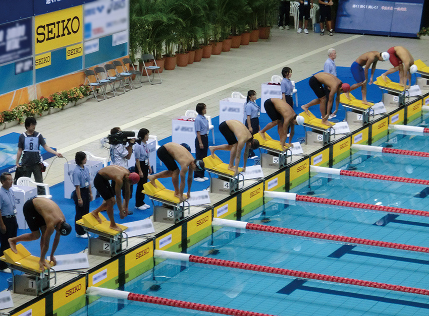 ≪競泳システム≫　大会運営　水泳　操作　タイム計測　表示　