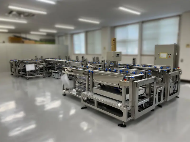 【製作事例】医療器具洗浄機用ラック搬送設備