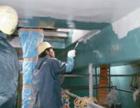 コンクリート防食／ノンスチレン型『KSライニング工法』