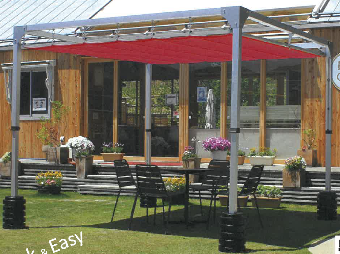 ビアガーデン・屋外スポーツ観戦イベントに！自立型オーニング