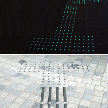 視覚障害者用点字鋲　『セラチッコウ／ステンレス点字鋲』